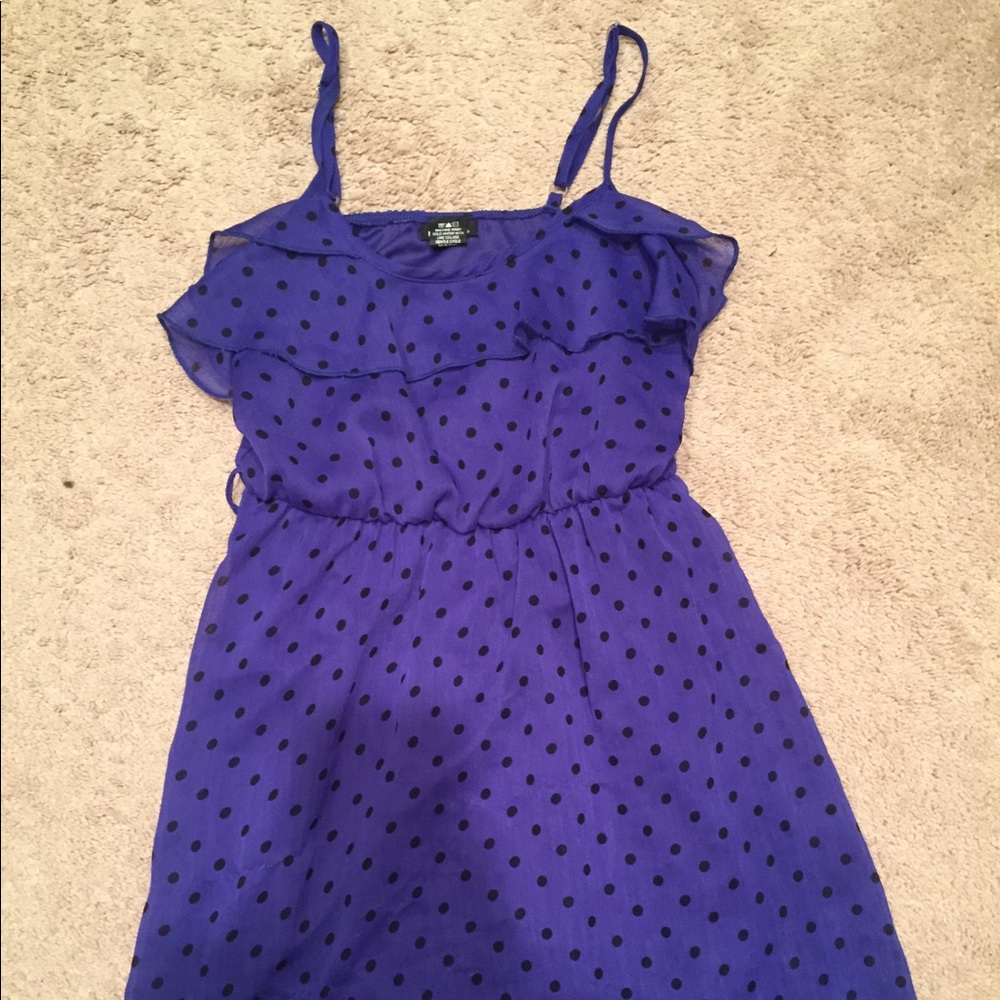 Rue 21 Purple polka dot dress